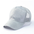 Five-page top back net style-light gray / 56-59cm head circumference (normal size)