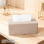 Large tissue box-grey-cowhide pattern