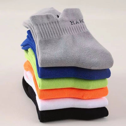 Men's and Women's Pure Cotton Mid-length Professional Sports Socks Mid-tube Deodorant Sweat-absorbent Breathable Thick Men's Sports Running Socks