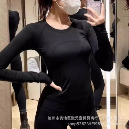 Lulu Original Label Quick-Dry Yoga Wear Sports Long-Sleeve 2.0 T-Shirt Swiftly Tech Women's Round-Neck Slim Fit