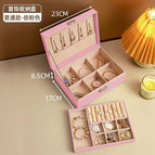 Jewelry box double layer pink