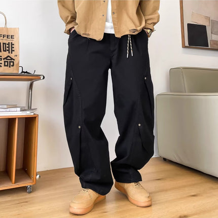 Ins Trendy American High-End Stylish Wide-Leg Scimitar Pants 2025 Summer Fashion New Versatile Long Pants
