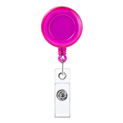 Transparent Easy Pull Buckle Doctor Nurse Breast Card Certificate Card Case Anti-loss Clip Buckle Meal Card Work Card Transparent Color Retractable Buckle