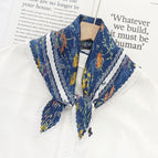 L024-446-01 navy blue / 70cm wrinkled square towel