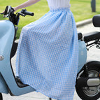 Blue Plaid-Sun-proof skirt / Free size (40.00 kg-85.00 kg