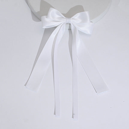 Cross-Border Amazon Best-Selling Ribbon Bow Hairpin Long Ribbon Bow Ribbon Top Clip Elegant Girl Hair