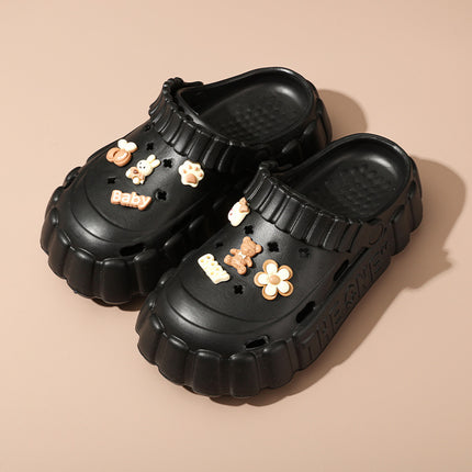 Nurse Hole Shoes Women's Summer Outer Wear EVA Fashionable Non-Slip Platform Sandals Soft Beach Shoes Baotou Slippers