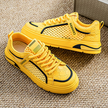 Men's Shoes 2026 New Style Breathable Fashion Simple Personality Sports Casual Versatile Flat Lightweight Sports Sneakers