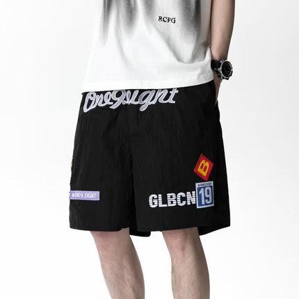 American High Street Fashion Brand Men's Loose Straight Sports Casual Shorts Summer Fashion Trend Basketball Sports Shorts