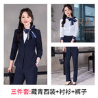 Navy suit + shirt + pants / S