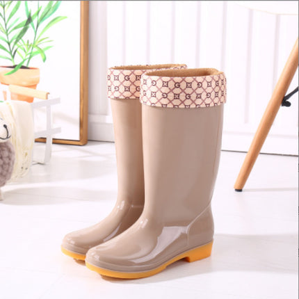 Four-Season High-Top Women's Rain Boots, Canteen Cleaning Waterproof Shoes, Bathroom Rubber Shoes, Labor Protection Rain Boots, Mother's Work Boots, Water Boots