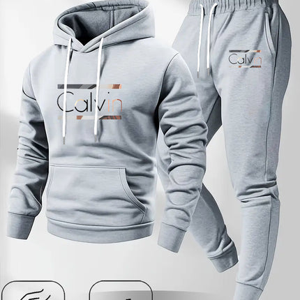 2025 Men's Clothing Cross-Border European and American New Men's Hooded Sweatshirt Autumn and Winter Fashion Fleece 250g Hoodie