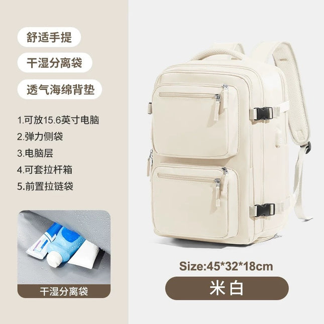 Cross-Border New Computer School Bag Multi-Functional Luggage Travel Short-Distance Business Trip Backpack Women's Large-Capacity Business Backpack