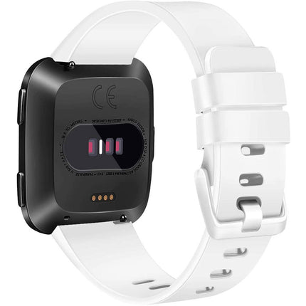 For Fitbit Versa/Versa 2/VersaLiteSE monochrome silicone color buckle strap replacement wristband