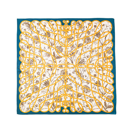 Mulberry Silk Scarf, Old Money Style, Summer Thin Small Scarf, Valentine's Day Gift, Plain Crepe Satin Silk Printed Small Square Scarf