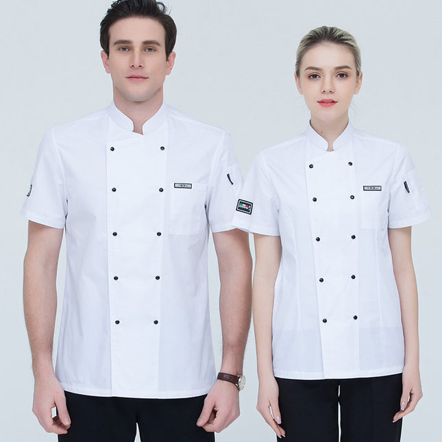 Wholesale Restaurant Chef Work Clothes Long Sleeve Autumn and Winter Catering Hotel School Canteen Special Kitchen Labor Protection Clothing
