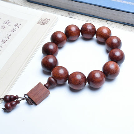 Venus Old Material Zambia Lobular Red Sandalwood Handheld Chain High Oil Mimi Buddha Bead String New Chinese Style Ornament for Men and Women