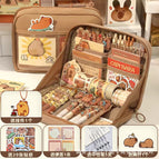 Multi-layer standing-coffee 20 capybara sticker 5 brooch pendant notes