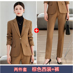 Brown suit + 7860 brown pants / S