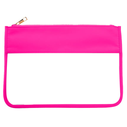 Simple PVC Transparent Shrunken Bag Waterproof Cosmetic Bag Beach Waterproof Mobile Phone Bag S/M Large Capacity Breathable Cosmetic Bag