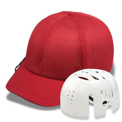 Lightweight anti-collision safety helmet labor protection helmet breathable and comfortable anti-collision helmet head protection can be used as embroidered logo plastic liner Cap