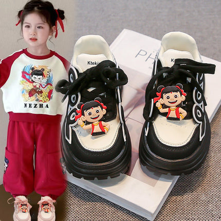 Which magic children's sneaker 2025 spring and autumn new girls' shoes cartoon children's baby shoes casual shoes