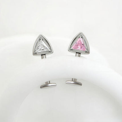 F136 Titanium Alloy Ear Bone Nail Cat Ear 0.9 Tooth Internal Thread Lip Nail Fashionable Versatile Cartilage Piercing Ear Bone Nail