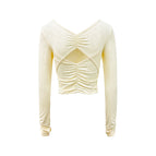 Cream yellow long sleeves / S