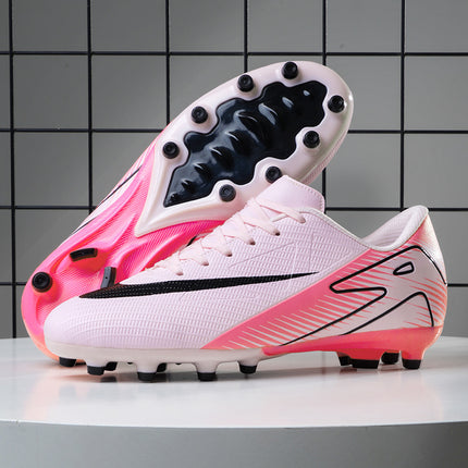 Cross-border foreign trade football shoes men's broken nails primary school students teenagers mandarin duck couple artificial grass spikes training wholesale