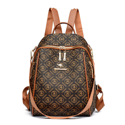 Backpack Women's 2024 New Arrival Letter Printed Korean-Style Light Fashionable All-Match Large Capacity Casual Women's Bag Student Bag