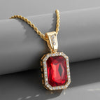 Gold Red +3mm * 24inch steel twist chain