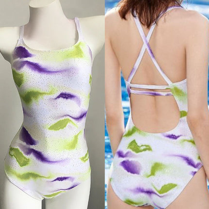 2025 New Swimsuit for Women, Special for Swimming Pools, High-End Women's Multi-Colorful Sleeveless Backless Slimming Look Sexy Swimsuit