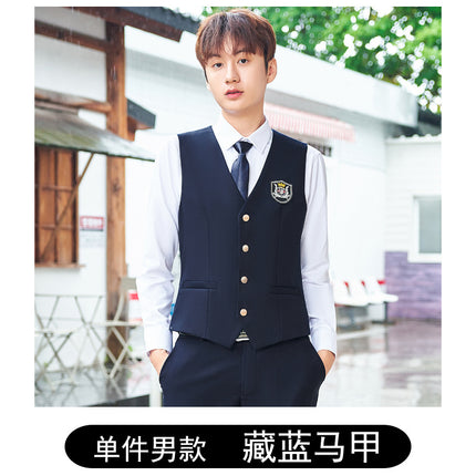 Jk Uniform Female Kindergarten Teacher Uniform Wholesale Autumn New Junior High School Dress Class Uniform British Preppy Style Suit Suit Male