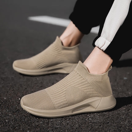 Spring and Summer New Slip-On Casual Shoes for Couples, Sports Lazy Mesh Shoes, Thick-Soled Simple Trendy Shoes