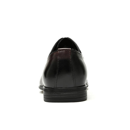 Spring and Autumn men's Brogue leather shoes British pointed Business Formal wear genuine leather men's shoes Oxford single-layer shoes wedding shoes men's shoes