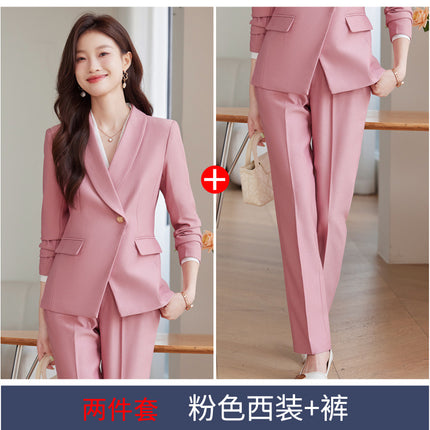 Suit suit Women's Autumn and Winter New Business Suit Jacket Medical Beauty Store Manager Broadcasting Workplace Interview Teacher's Tooling