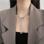 Personalized silver necklace