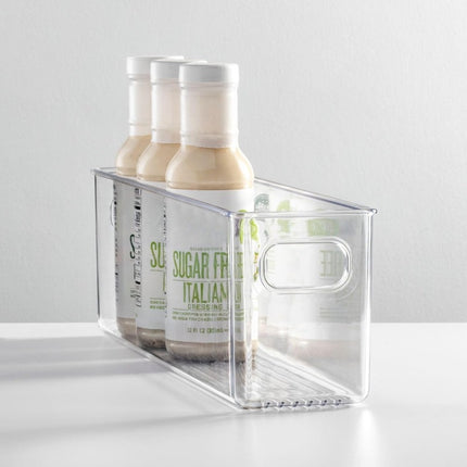 Storage Box Rectangular Narrow Long Strip High-rise Acrylic Transparent Plastic Sundry Snack Socks Gap Storage