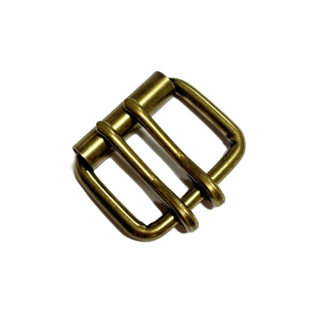 Factory Belt Double Needle Copper Buckle Square Mouth Iron Pin Buckle Roller Buckle Clothing Luggage Hardware Wholesale Belt Buckle