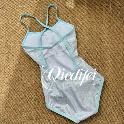 Source Manufacturer One-Piece Triangle Swimsuit for Women, Specially Designed for Swimming Pool Training, Racing Swimsuit in Dazzling White Sporty Style