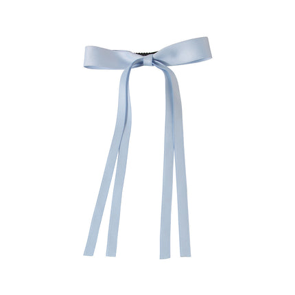 Yang Zi's Same Style Large Retro Ribbon Bow Hairpin for the Back of the Head, Super Fairy Elegant Hairpin Spring Clip Hair Accessory