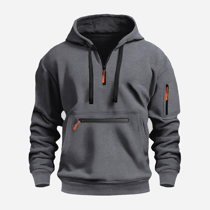 2025 Cross-Border Autumn and Winter New Velvet Sweatshirt European and American Sports Casual Zipper Hoodie Sweatshirt Jacket Top