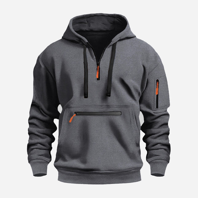 2025 Cross-Border Autumn and Winter New Velvet Sweatshirt European and American Sports Casual Zipper Hoodie Sweatshirt Jacket Top