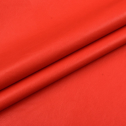 Elastic Pu Soft Leather Fabric with Fine Grain for Bags and Shoes, Flat Elastic Clothing Material, Plain Weave Garment Accessories for Cross-Border Trade
