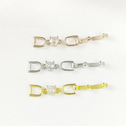 Joker bracelet necklace extended chain plated real platinum zircon 3cm lengthened first jewelry button accessories factory outlet