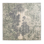 Fhz25-90013-3 handmade roll-double-sided towel green flower / 132*132cm