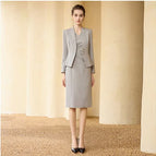 light gray Suit Sleeveless dress / S
