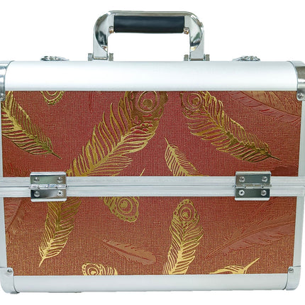 Manufacturer's Ready-Made Wholesale and Retail Professional Makeup Box, Beauty and Manicure Box, Double-Layer Large-Capacity Portable Makeup Box
