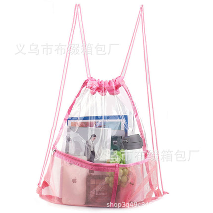 Eva Beach Bag Transparent Bundle Pocket Waterproof Large Capacity Backpack Outdoor Storage Bag Beach Swimming Clothes Storage
