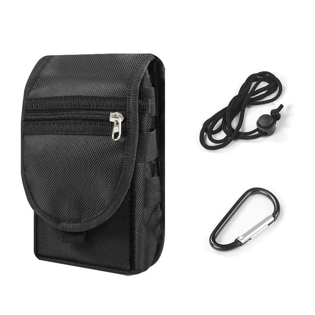 Mobile Phone Waist Bag 6.3 Inch Flip Hanging Waist Mobile Phone Bag Portable Middle-aged and Elderly Men's Casual Belt Hanging Waist Bag
